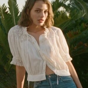 Doen Agatha White Top